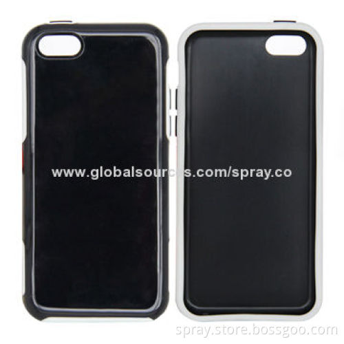 TPU Cases for iPhone 5C, Dual-injection, Two-tone Colored, Tear-resistant